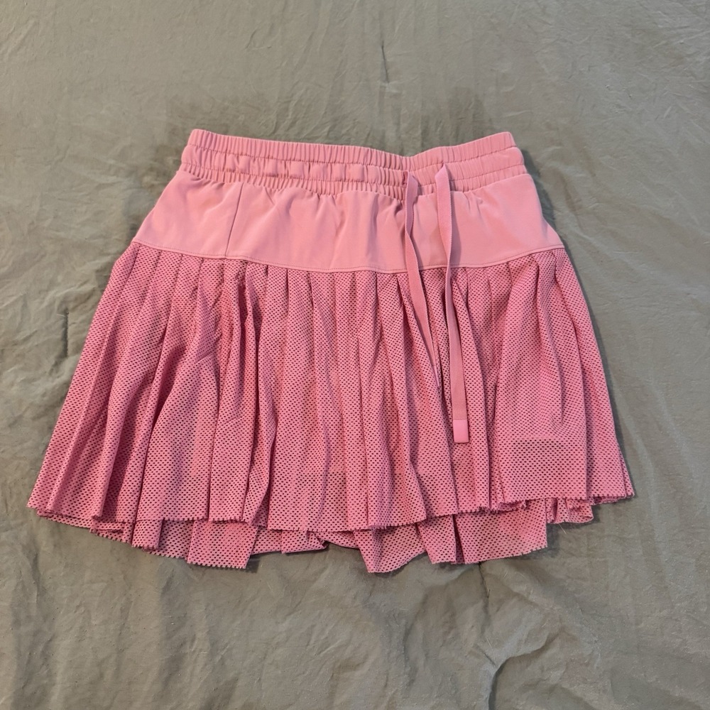 Joy Lab Skort Pink Pleated Mesh Drawstring Tennis Active Small‎ Elastic Waist